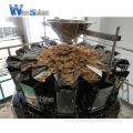 CE 1kg - 5kg Plastic Bag Granule Particle Food Rice Candy Chips Snack Automatic 10 14 Heads Weigher Packing Machine Price